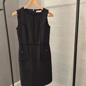 Tory Burch navy with black trim dress. Size 2.